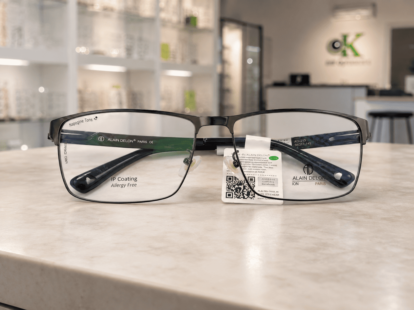 Customer eyewear fitting at CK Optometrist Consultant