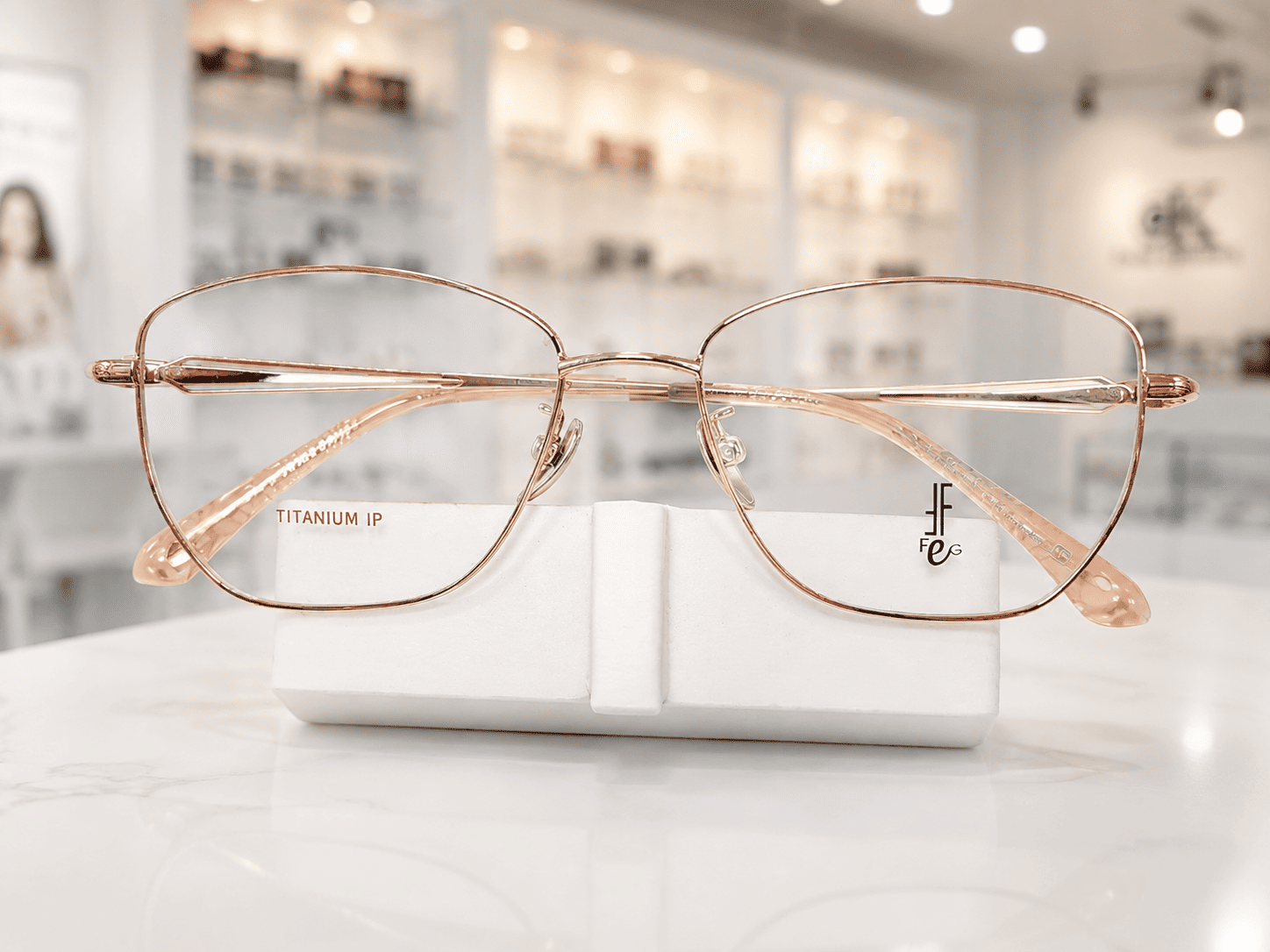 Customer eyewear fitting at CK Optometrist Consultant