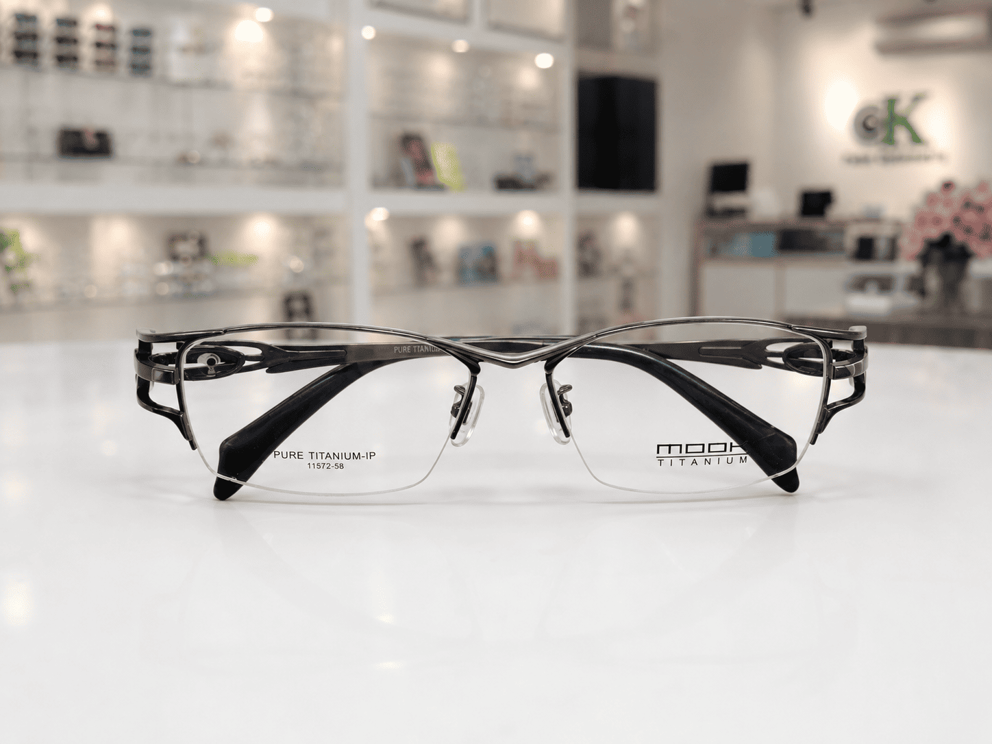 Customer eyewear fitting at CK Optometrist Consultant